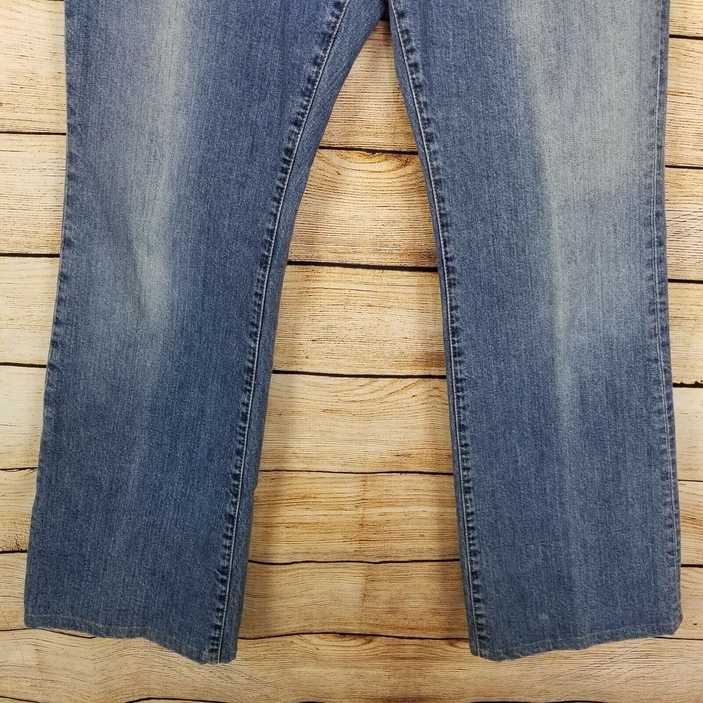 Gap Flare Stretch Jeans Womens 14 Regular Blue Cotton Blend Mid Rise Medium Wash - Picture 3 of 11